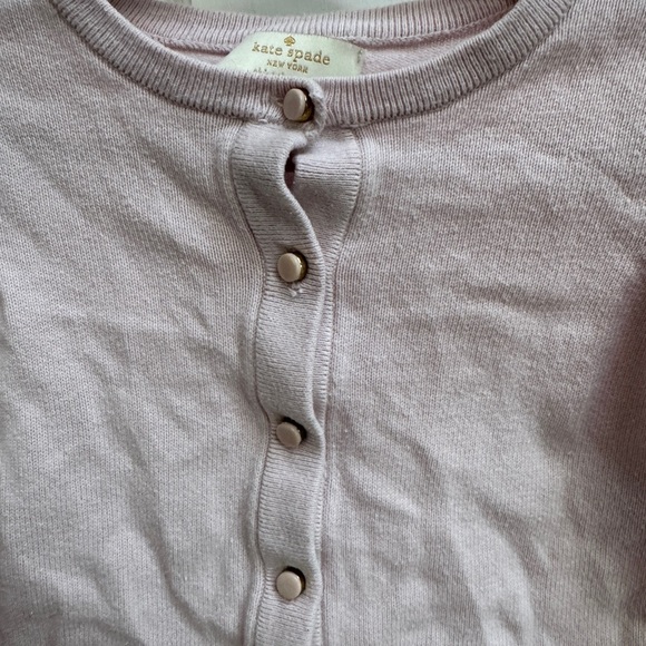 Kate Spade 2T Girls Light Pink Girls Sweater Cardigan - Picture 3 of 7